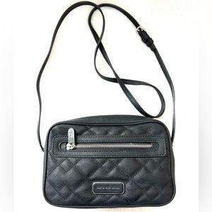 Marc Jacobs Black Quilted Leather Crossbody Bag